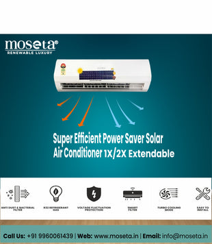 Super Efficient Power Saver Solar Air Conditioner 1X/2X Extendable