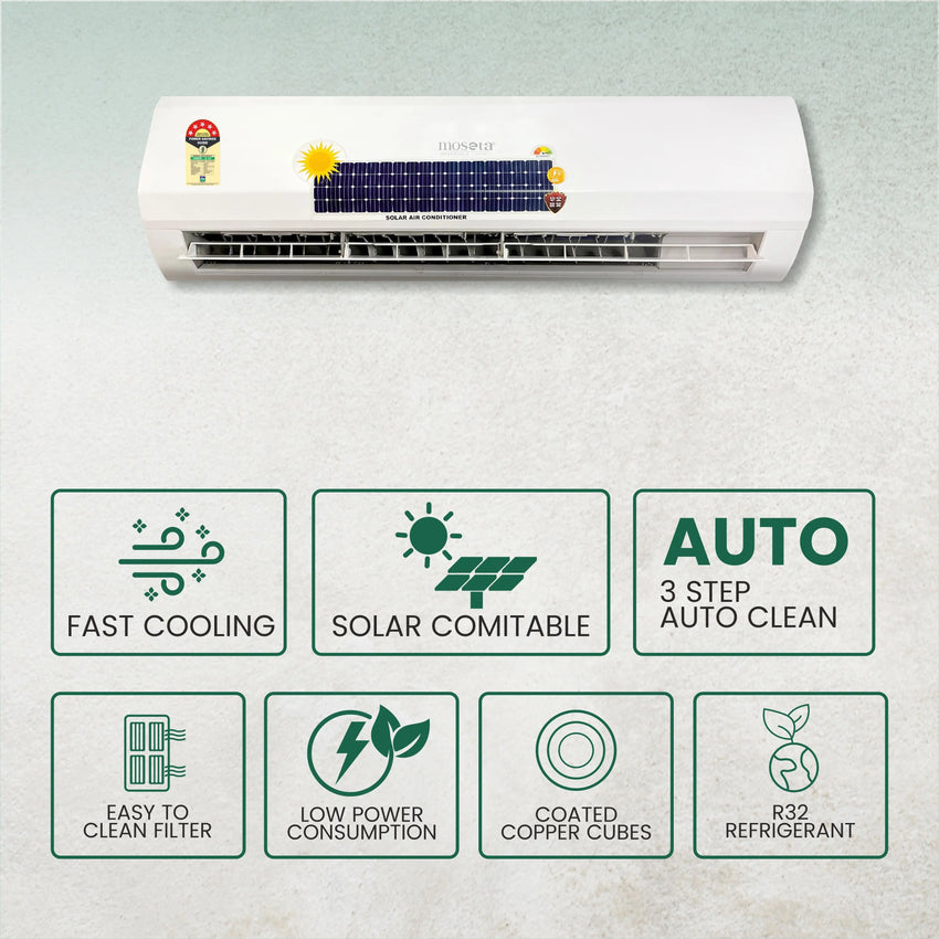 Hybrid Solar Grid Sharing Bidirectional Air Conditioner