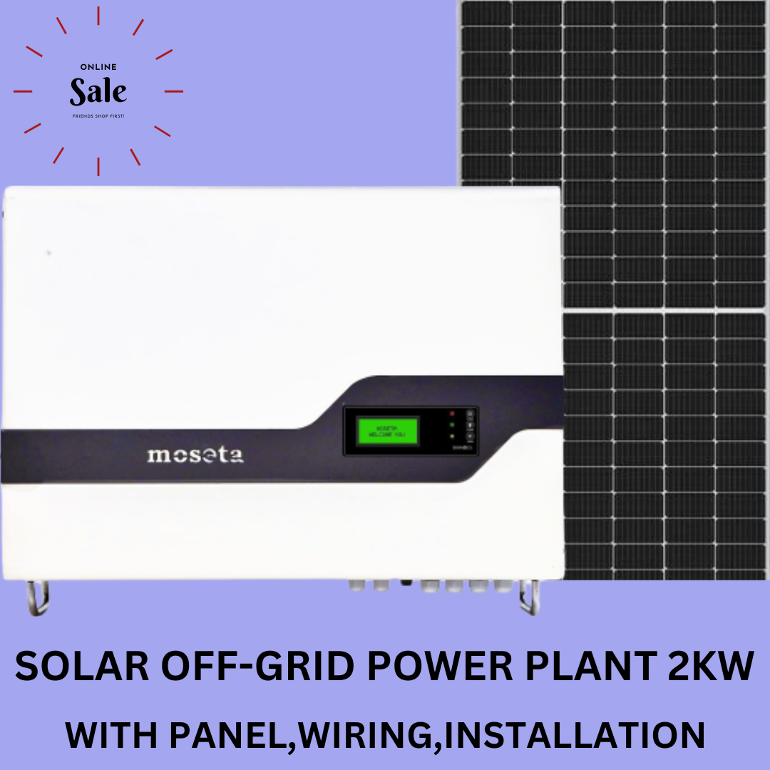 Solar Off- Grid  Power plant 2 KW