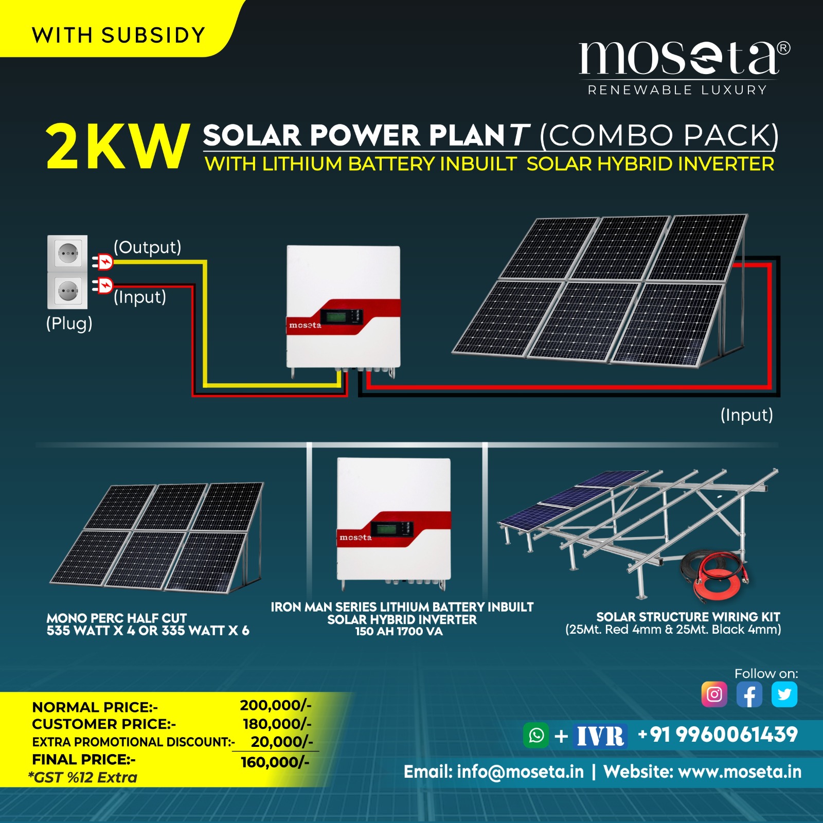 solar hybrid power plant 2 kw